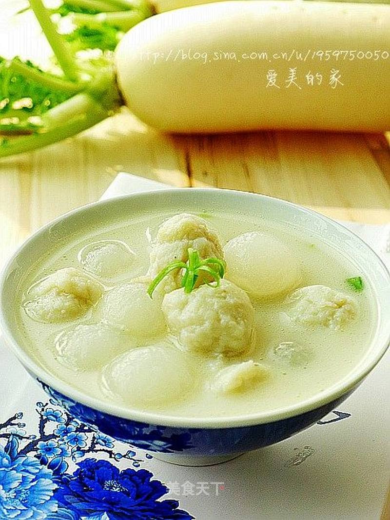 鲜香软嫩挡不住----萝卜鱼丸汤